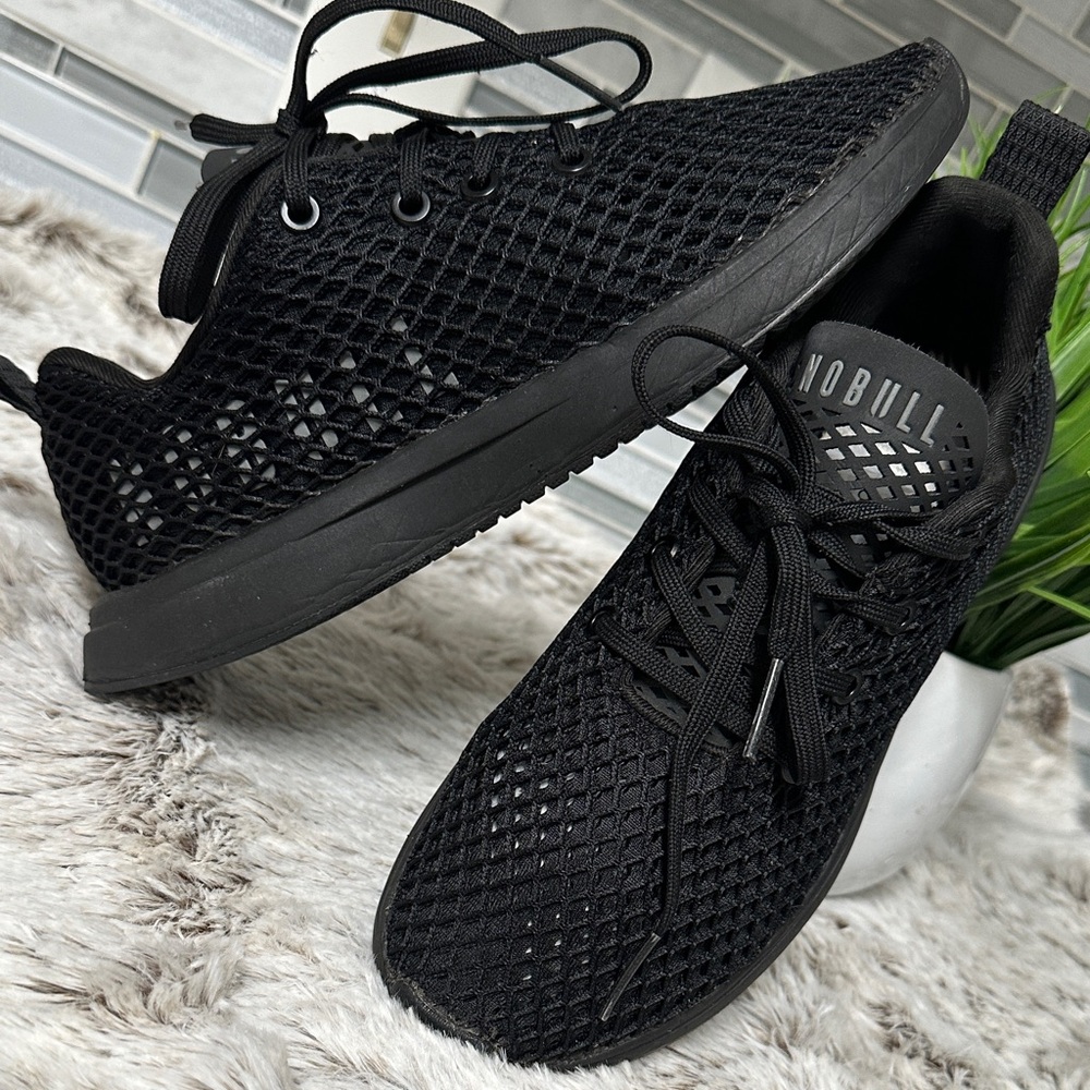 NOBULL Black Knit Athletic Shoes size for M6.5 for W8